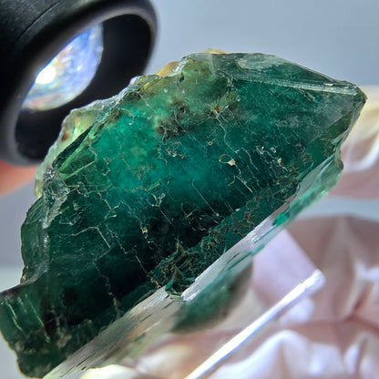 Klarer Phantom Fluorit Würfel parkettiert, grün Okorusu, Namibia 31*30*20mm