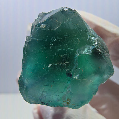 Klarer Phantom Fluorit Würfel parkettiert, grün Okorusu, Namibia 27*25*23mm