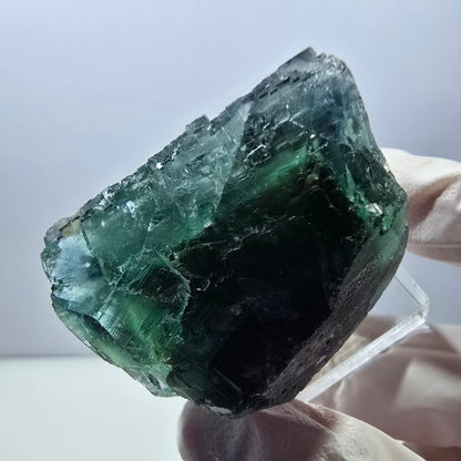 Klarer Phantom Fluorit Würfel parkettiert, grün Okorusu, Namibia 37*32*28mm