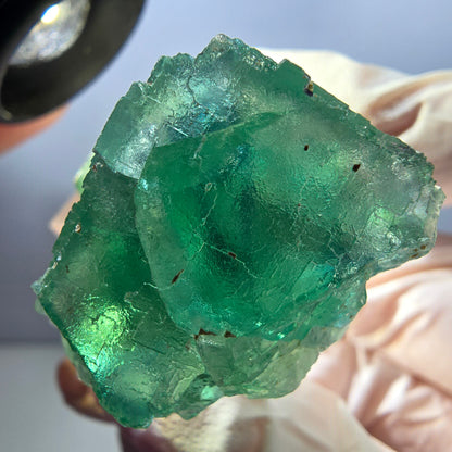Klarer Phantom Fluorit Würfel parkettiert, grün Okorusu, Namibia 35*31*23mm