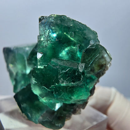 Klarer Phantom Fluorit Würfel parkettiert, grün Okorusu, Namibia 38*28*22mm