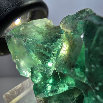 Klarer Phantom Fluorit Würfel parkettiert, grün Okorusu, Namibia 38*28*22mm