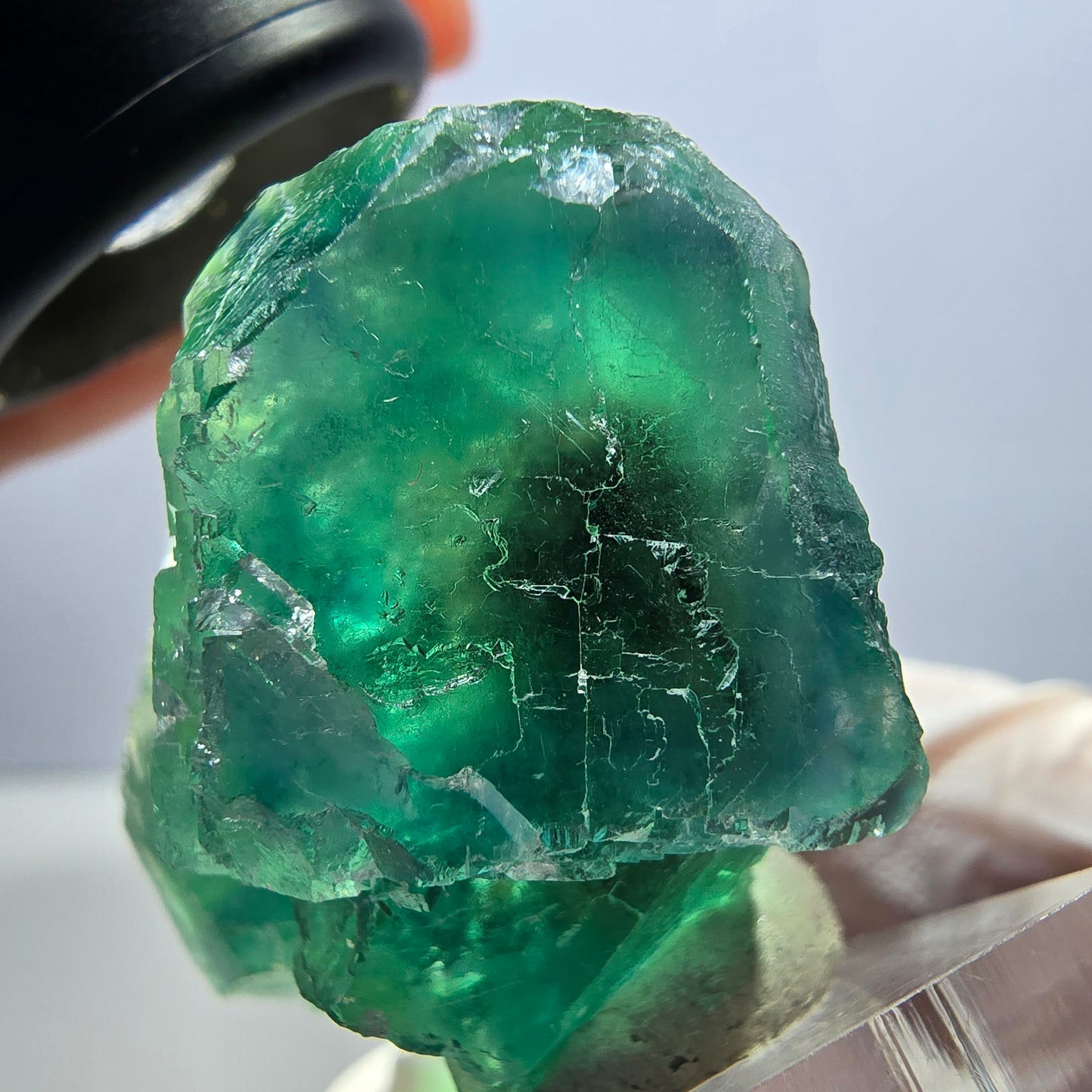 Klarer Phantom Fluorit Würfel parkettiert, grün Okorusu, Namibia 49*36*22mm