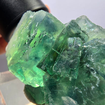 Klarer Phantom Fluorit Würfel parkettiert, grün Okorusu, Namibia 49*36*22mm