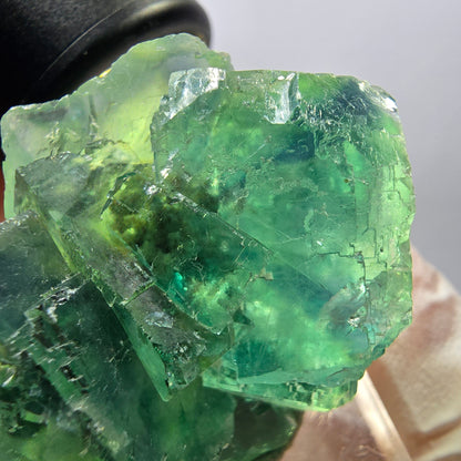 Klarer Phantom Fluorit Würfel parkettiert, grün Okorusu, Namibia 49*36*22mm