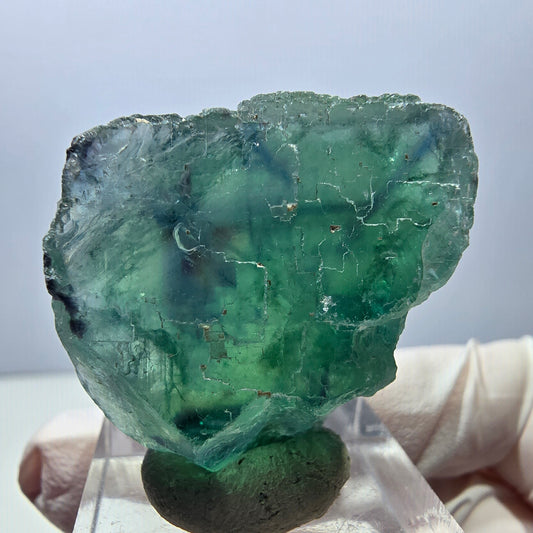 Klarer Phantom Fluorit Würfel parkettiert, grün Okorusu, Namibia 31*30*15mm