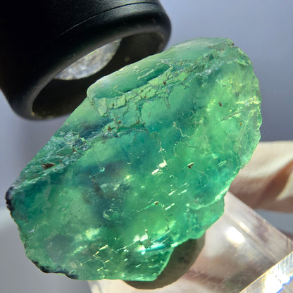 Klarer Phantom Fluorit Würfel parkettiert, grün Okorusu, Namibia 31*30*15mm