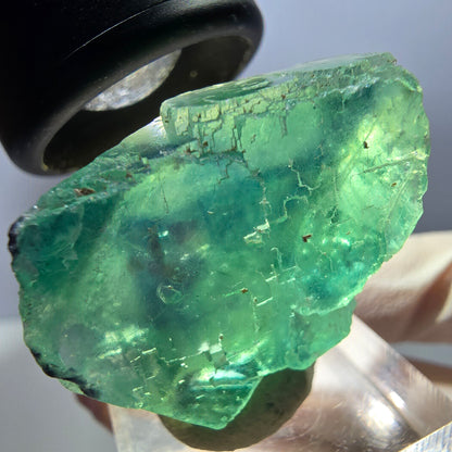 Klarer Phantom Fluorit Würfel parkettiert, grün Okorusu, Namibia 31*30*15mm