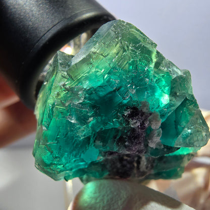 Klarer Phantom Fluorit Würfel parkettiert, grün Okorusu, Namibia 48*29*29mm