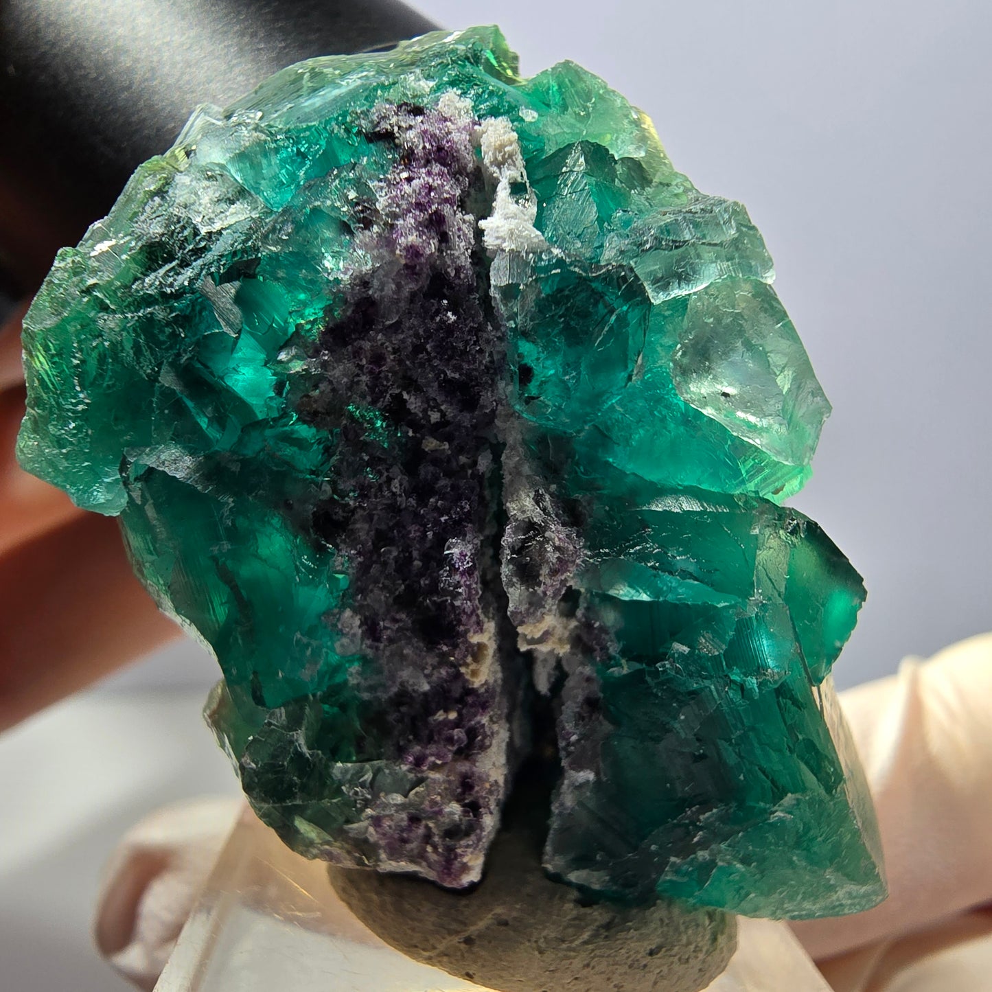 Klarer Phantom Fluorit Würfel parkettiert, grün Okorusu, Namibia 48*29*29mm