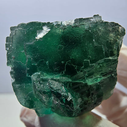Klarer Phantom Fluorit Würfel parkettiert, grün Okorusu, Namibia 42*33*29mm