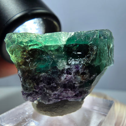 Klarer Phantom Fluorit Würfel parkettiert, grün Okorusu, Namibia 27*26*25mm