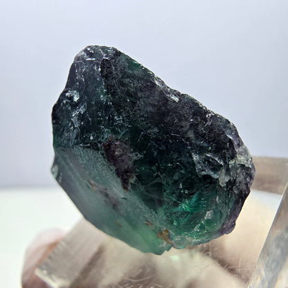 Klarer Phantom Fluorit Würfel, grün lila Okorusu, Namibia 24*23*13mm