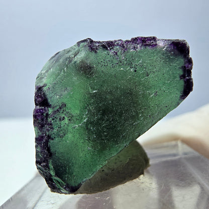 Klarer Phantom Fluorit Würfel, grün lila Okorusu, Namibia 20*19*18mm