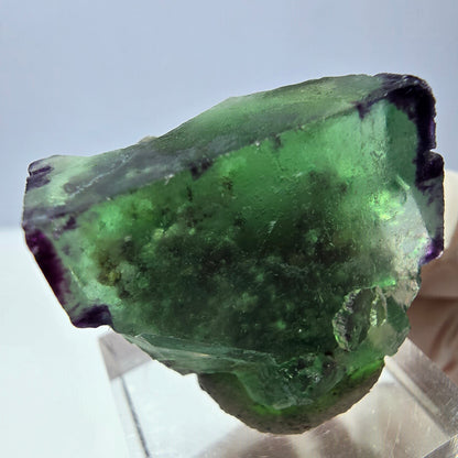 Klarer Phantom Fluorit Würfel, grün lila Okorusu, Namibia 28*28*17mm