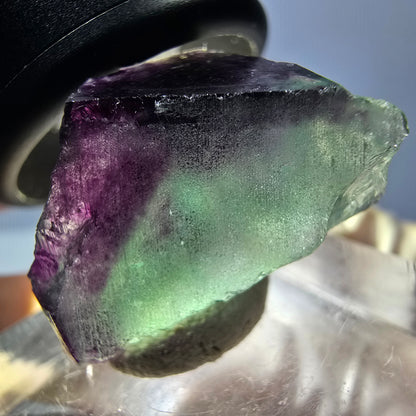 Klarer Phantom Fluorit Würfel, grün lila Okorusu, Namibia 21*18*16mm