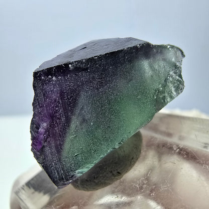Klarer Phantom Fluorit Würfel, grün lila Okorusu, Namibia 21*18*16mm