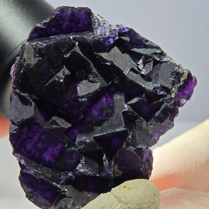 Phantom Fluorit Würfel Stufe, lila Okorusu, Namibia 35*31*16mm