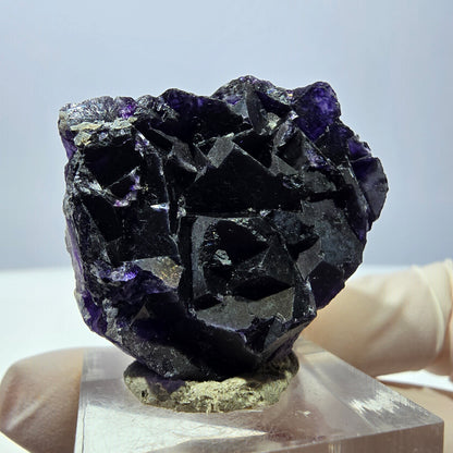Phantom Fluorit Würfel Stufe, lila Okorusu, Namibia 35*31*16mm