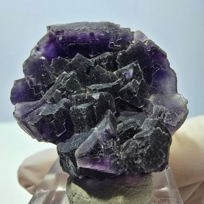 Phantom Fluorit Würfel Stufe, lila Okorusu, Namibia 35*31*16mm