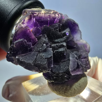 Phantom Fluorit Würfel Stufe, lila Okorusu, Namibia 35*31*16mm