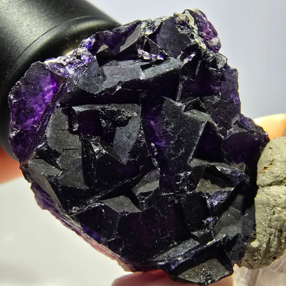 Phantom Fluorit Würfel Stufe, lila Okorusu, Namibia 35*31*16mm