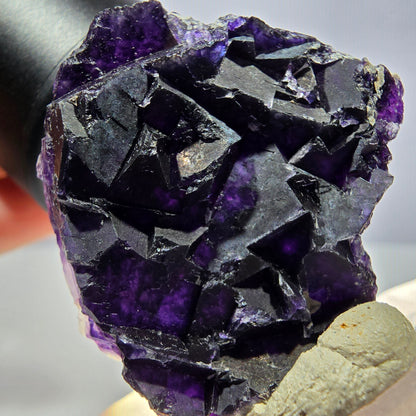 Phantom Fluorit Würfel Stufe, lila Okorusu, Namibia 35*31*16mm