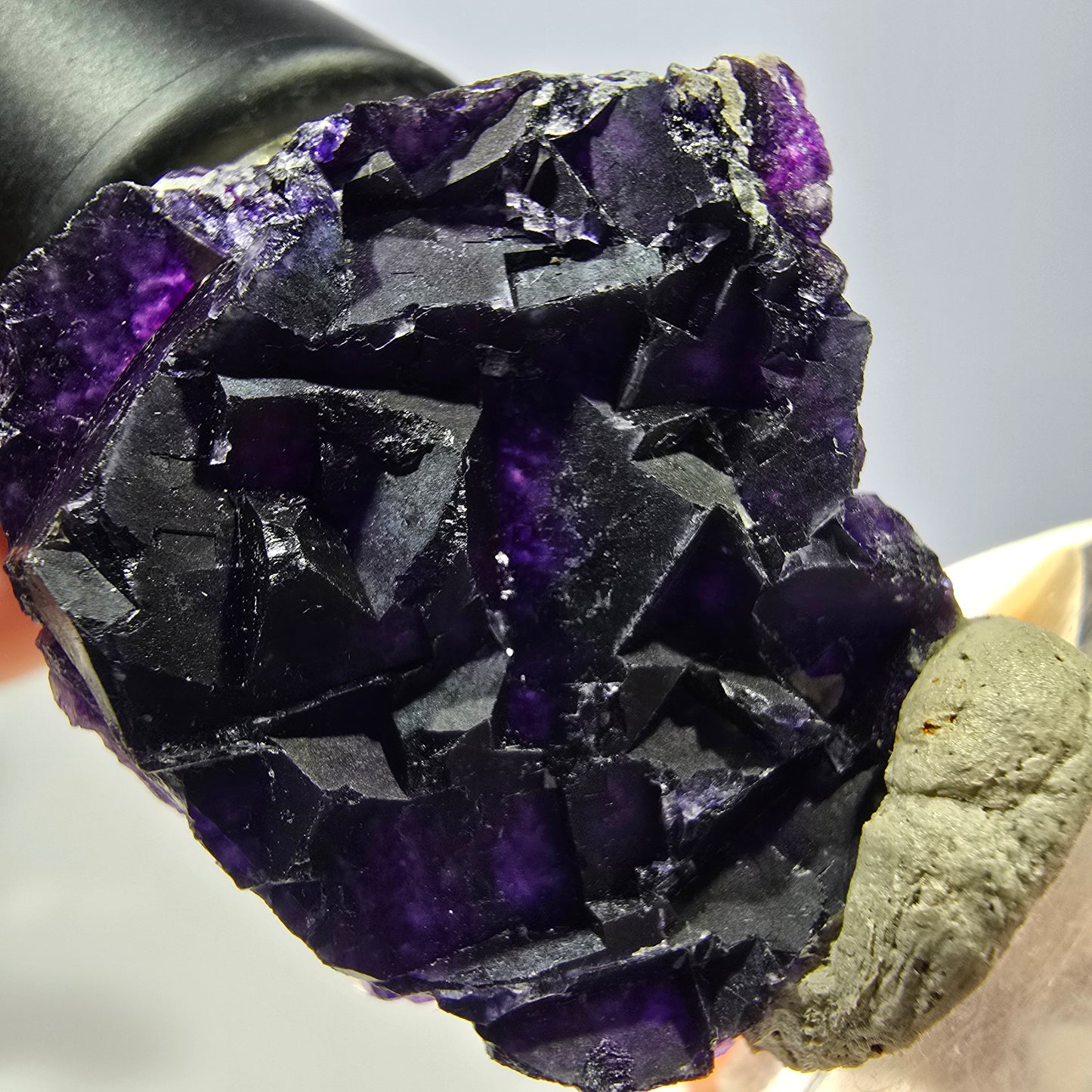 Phantom Fluorit Würfel Stufe, lila Okorusu, Namibia 35*31*16mm