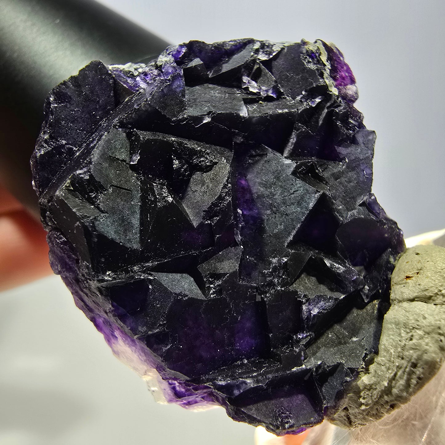 Phantom Fluorit Würfel Stufe, lila Okorusu, Namibia 35*31*16mm