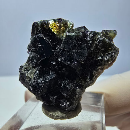 Phantom Fluorit Würfel Stufe, grün lila braun Okorusu, Namibia 33*29*12mm