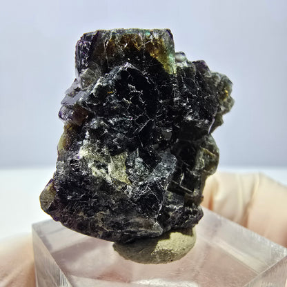 Phantom Fluorit Würfel Stufe, grün lila braun Okorusu, Namibia 33*29*12mm