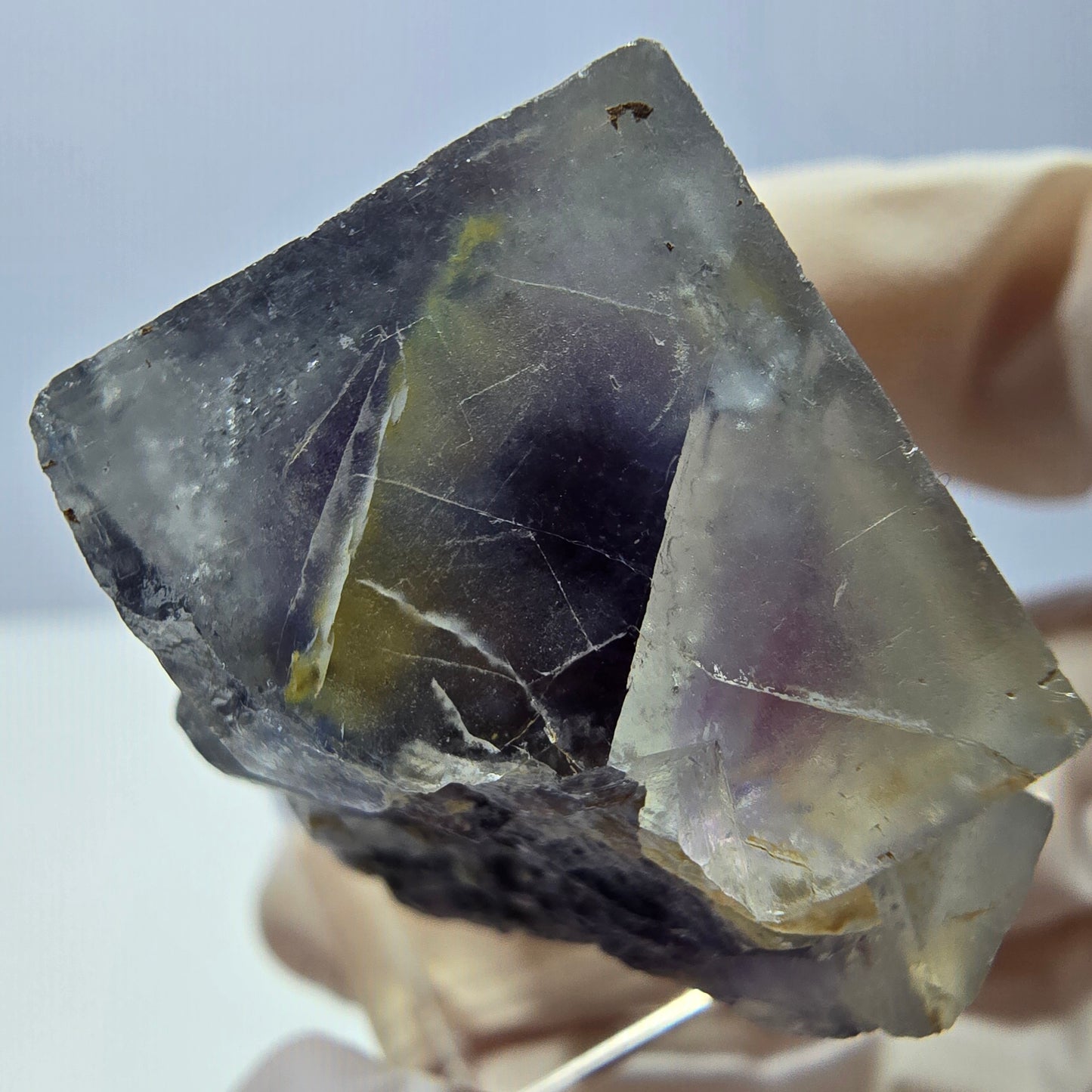 Phantom Fluorit Würfel Stufe, lila Okorusu, Namibia 30*26*19mm