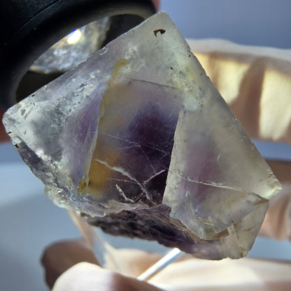 Phantom Fluorit Würfel Stufe, lila Okorusu, Namibia 30*26*19mm