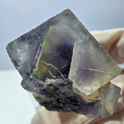 Phantom Fluorit Würfel Stufe, lila Okorusu, Namibia 30*26*19mm