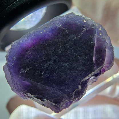 Phantom Fluorit Würfel Stufe, lila Okorusu, Namibia 21*20*19mm