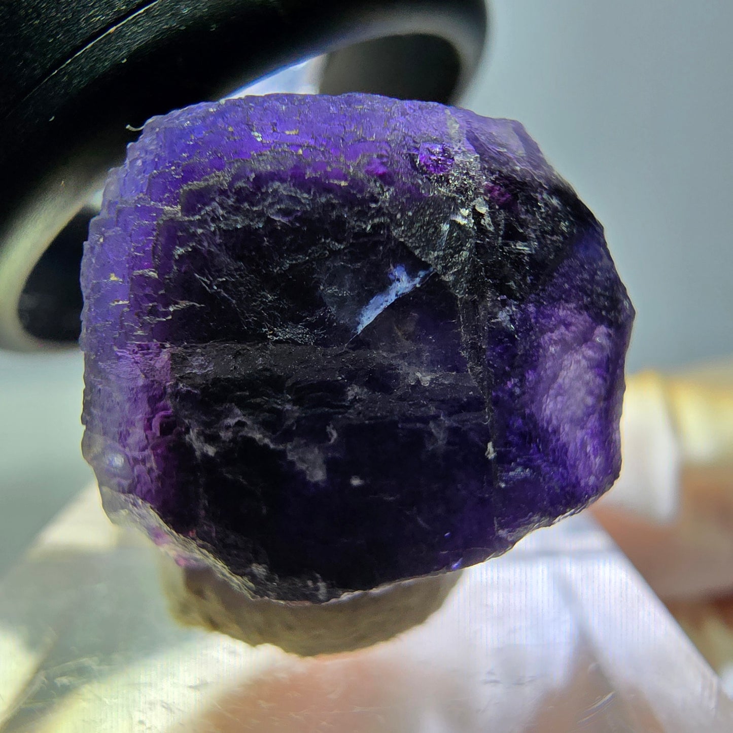 Phantom Fluorit Würfel Stufe, lila Okorusu, Namibia 21*20*19mm