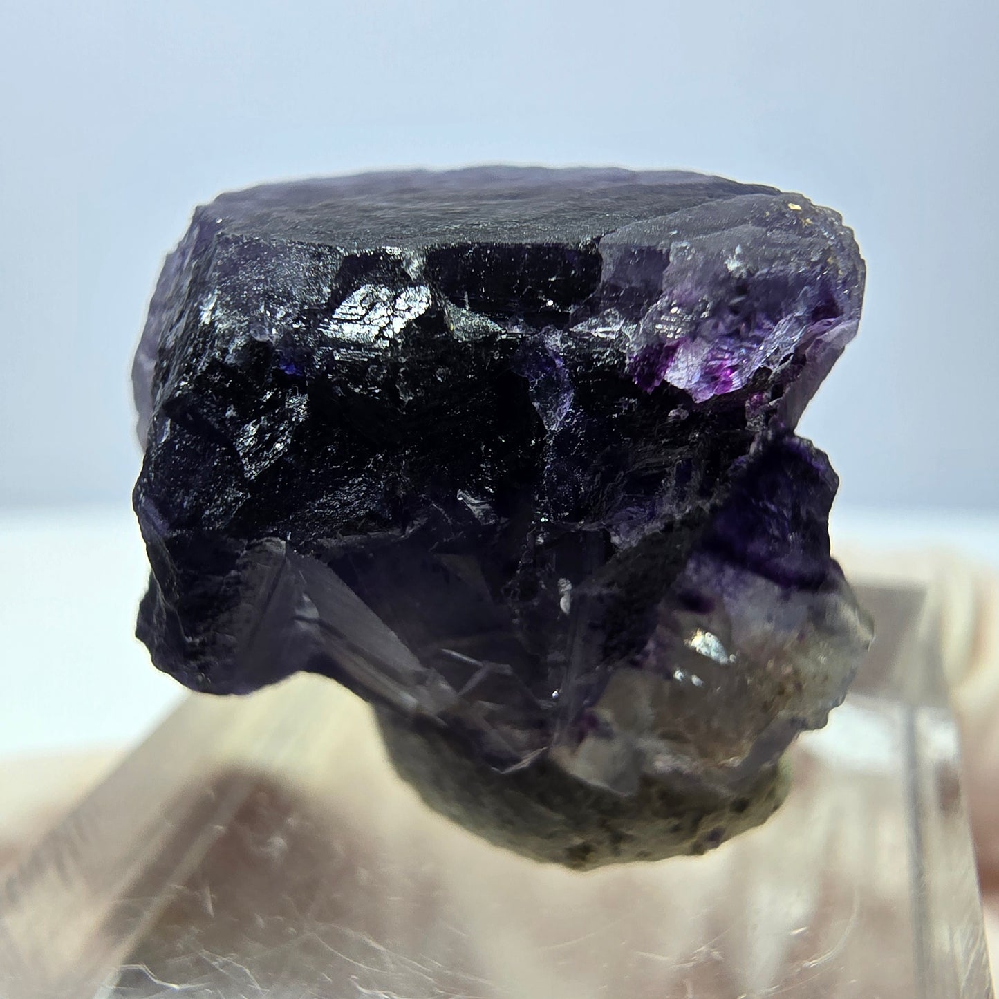 Phantom Fluorit Würfel Stufe, lila Okorusu, Namibia 21*20*19mm
