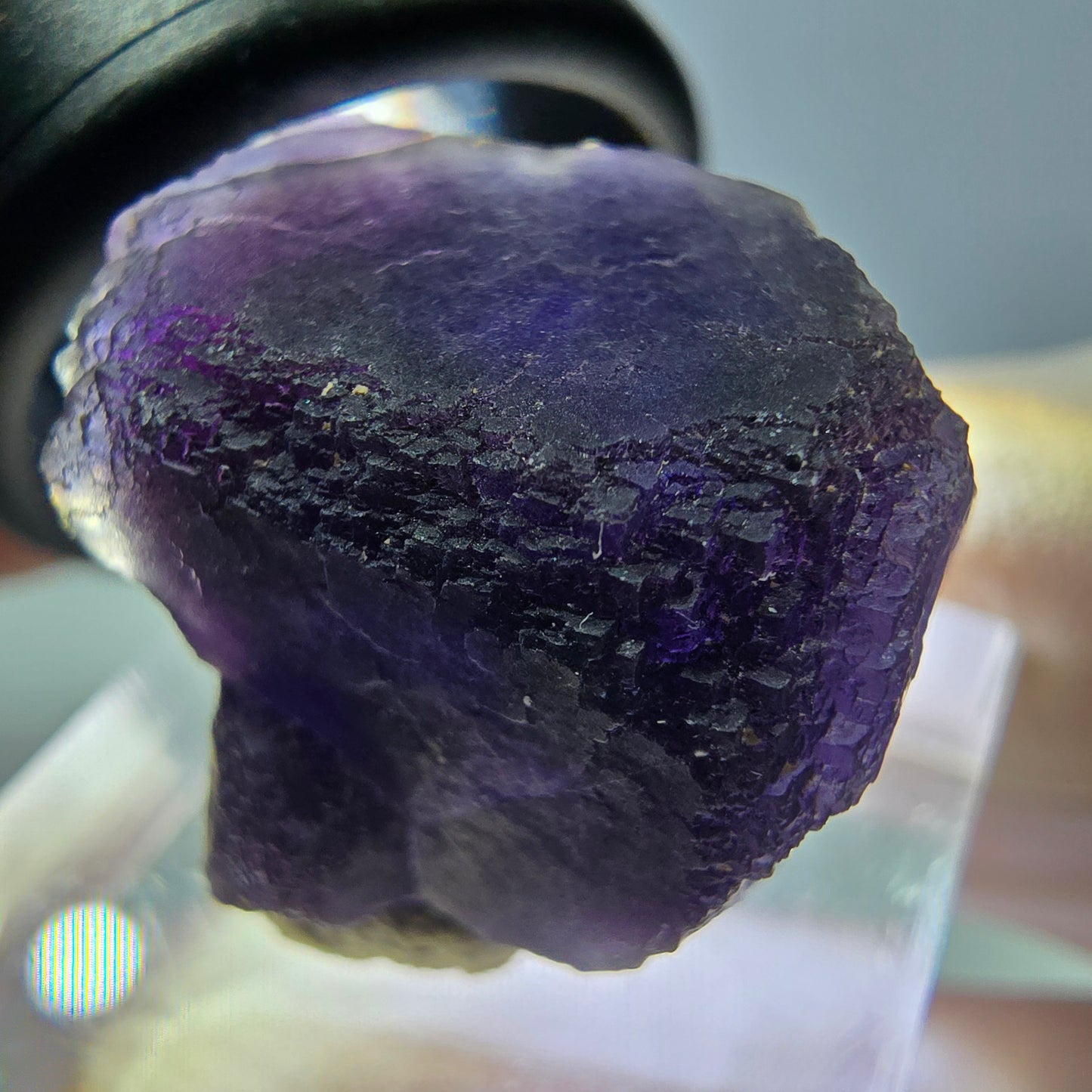 Phantom Fluorit Würfel Stufe, lila Okorusu, Namibia 21*20*19mm