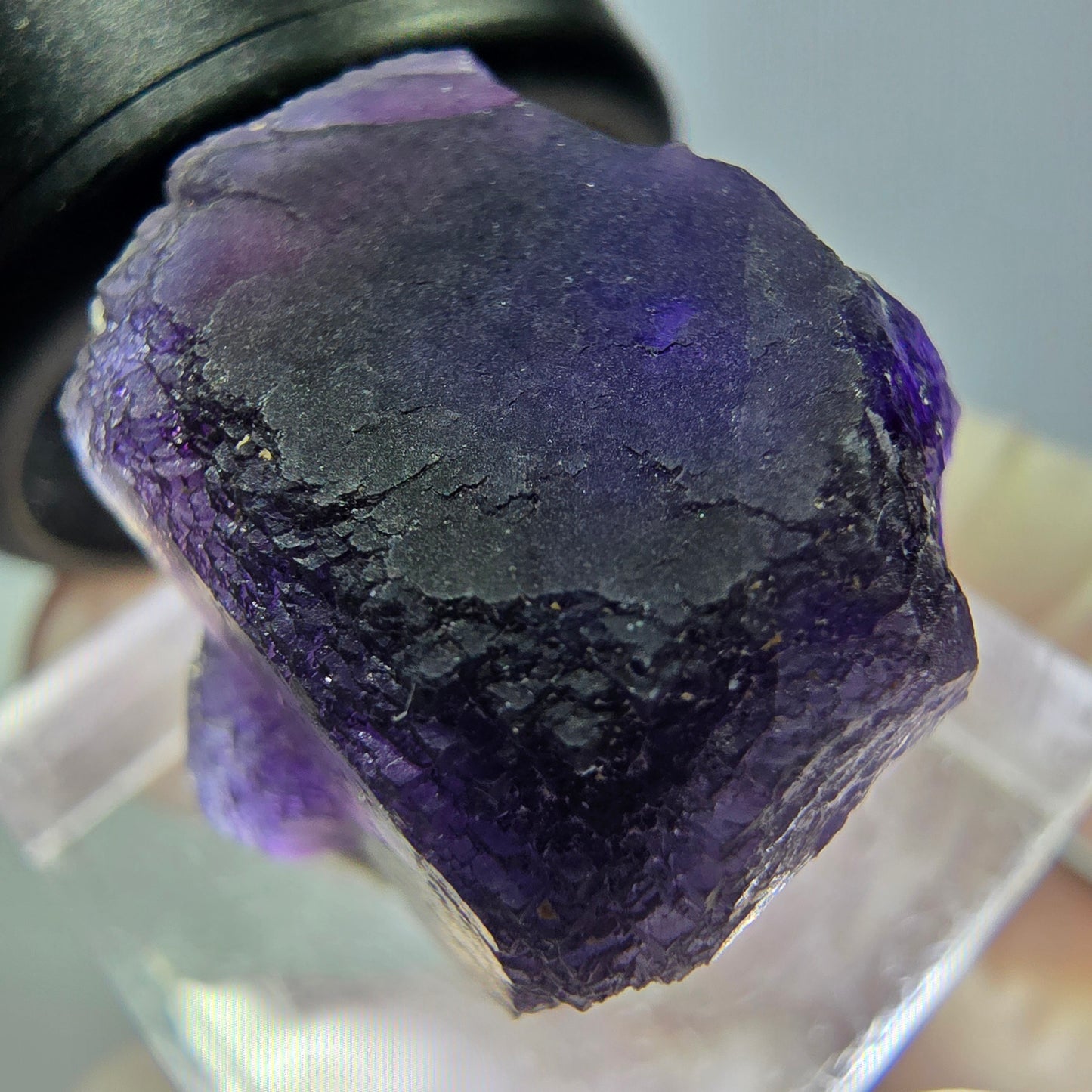Phantom Fluorit Würfel Stufe, lila Okorusu, Namibia 21*20*19mm