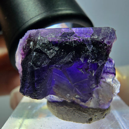 Phantom Fluorit Würfel Stufe, lila Okorusu, Namibia 21*20*19mm