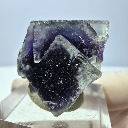 Phantom Fluorit Würfel Stufe, lila Okorusu, Namibia 24*23*23mm