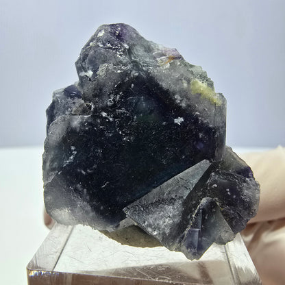 Phantom Fluorit Würfel Stufe, grün lila Okorusu, Namibia 36*32*23mm