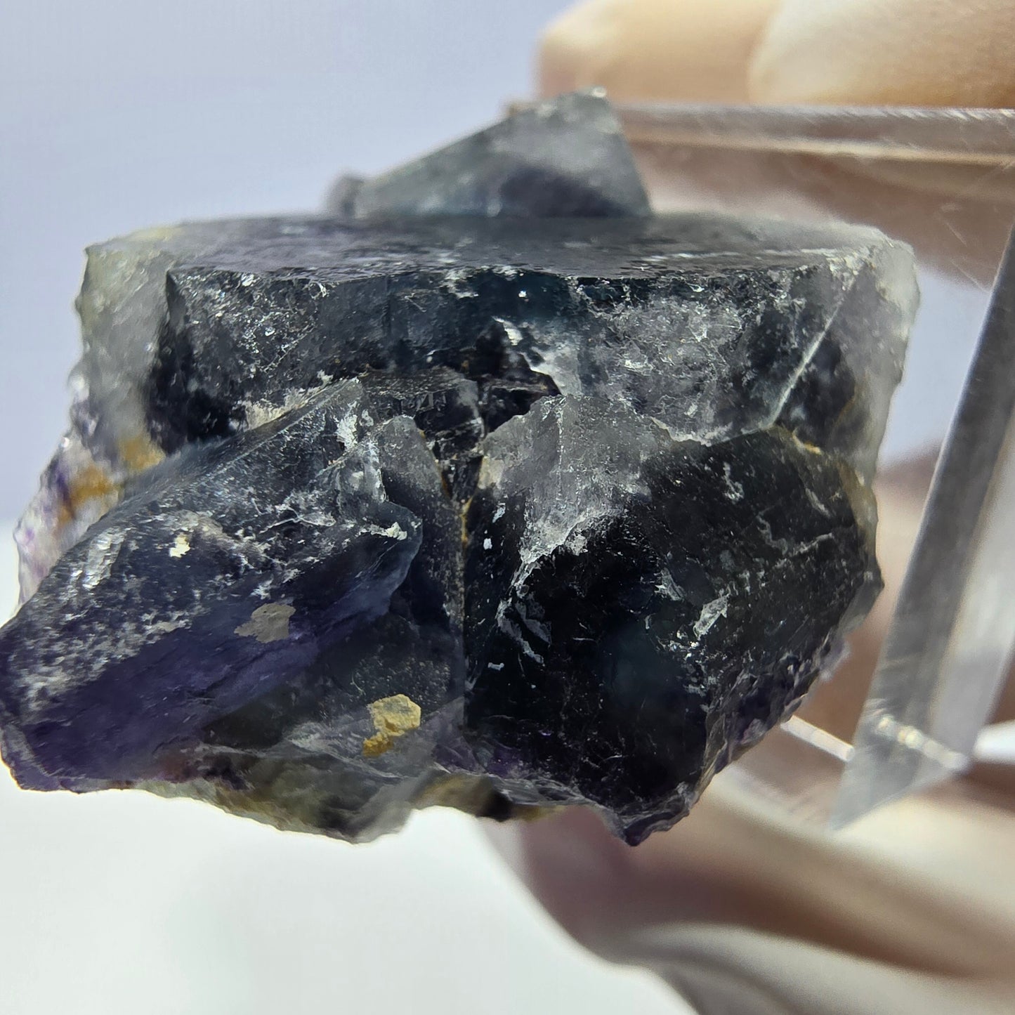 Phantom Fluorit Würfel Stufe, grün lila Okorusu, Namibia 36*32*23mm