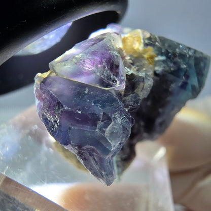 Phantom Fluorit Würfel Stufe, grün lila Okorusu, Namibia 34*21*19mm