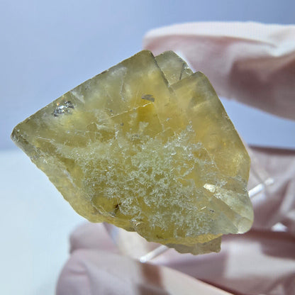 Phantom Fluorit Würfel Stufe, gelb Okorusu, Namibia 28*27*22mm