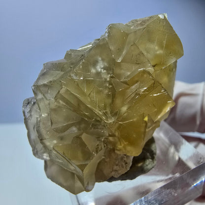 Phantom Fluorit Würfel Stufe, gelb Okorusu, Namibia 39*25*19mm