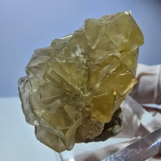 Phantom Fluorit Würfel Stufe, gelb Okorusu, Namibia 39*25*19mm