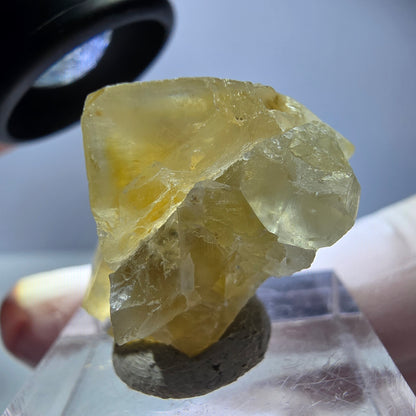 Phantom Fluorit Würfel Stufe, gelb Okorusu, Namibia 26*18*18mm