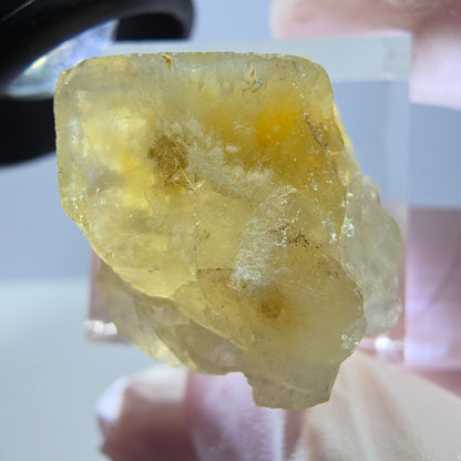 Phantom Fluorit Würfel Stufe, gelb Okorusu, Namibia 26*18*18mm