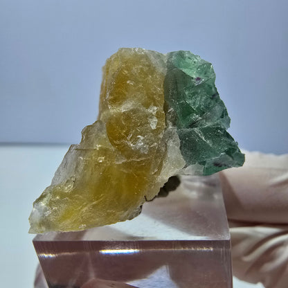 Phantom Fluorit Würfel Stufe, gelb grün Okorusu, Namibia 42*28*25mm